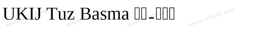 UKIJ Tuz Basma 常规字体转换